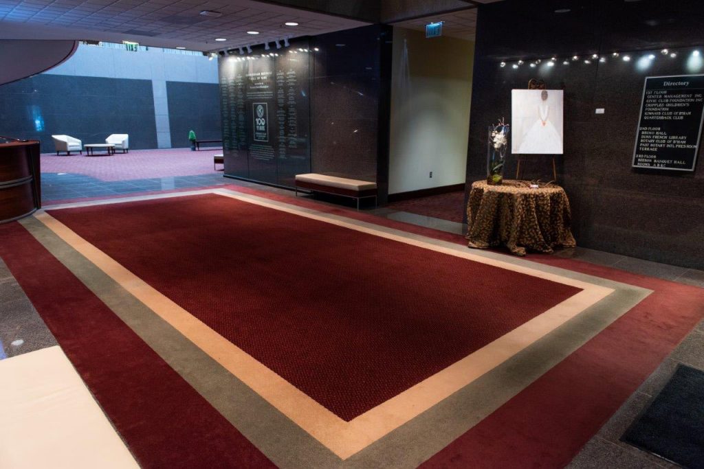 Harbert Center Carpet Before Upgrade